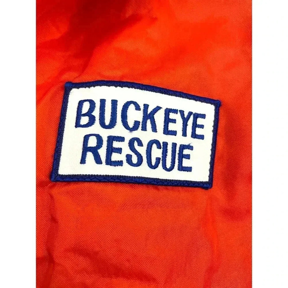 VTG Bright Orange Buckeye Rescue Medical Tech Jacket 44L 45 Made in USA Pla-Jac - Picture 5 of 14